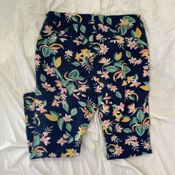 Old Navy Dark Blue Straight Slim Pixie High Rise Pants 12 / L - Picture 6 of 6